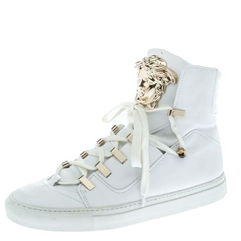 versace white sneakers womens|Versace high heel sneakers.